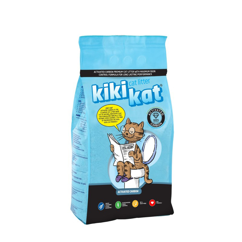Kiki Kat Clumping Cat Litter Activated Carbon 5 L