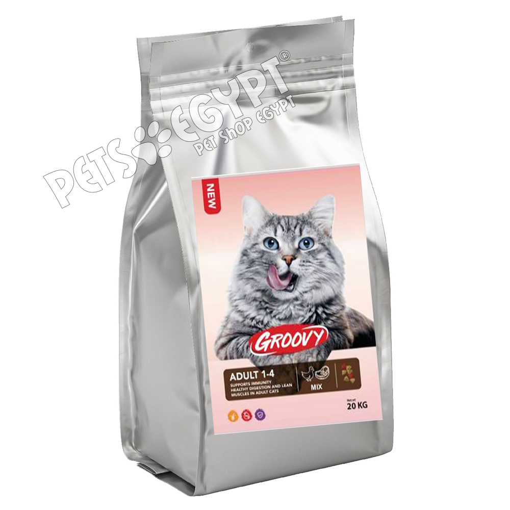 Groovy Mix Adult Cat Dry Food 20 kg
