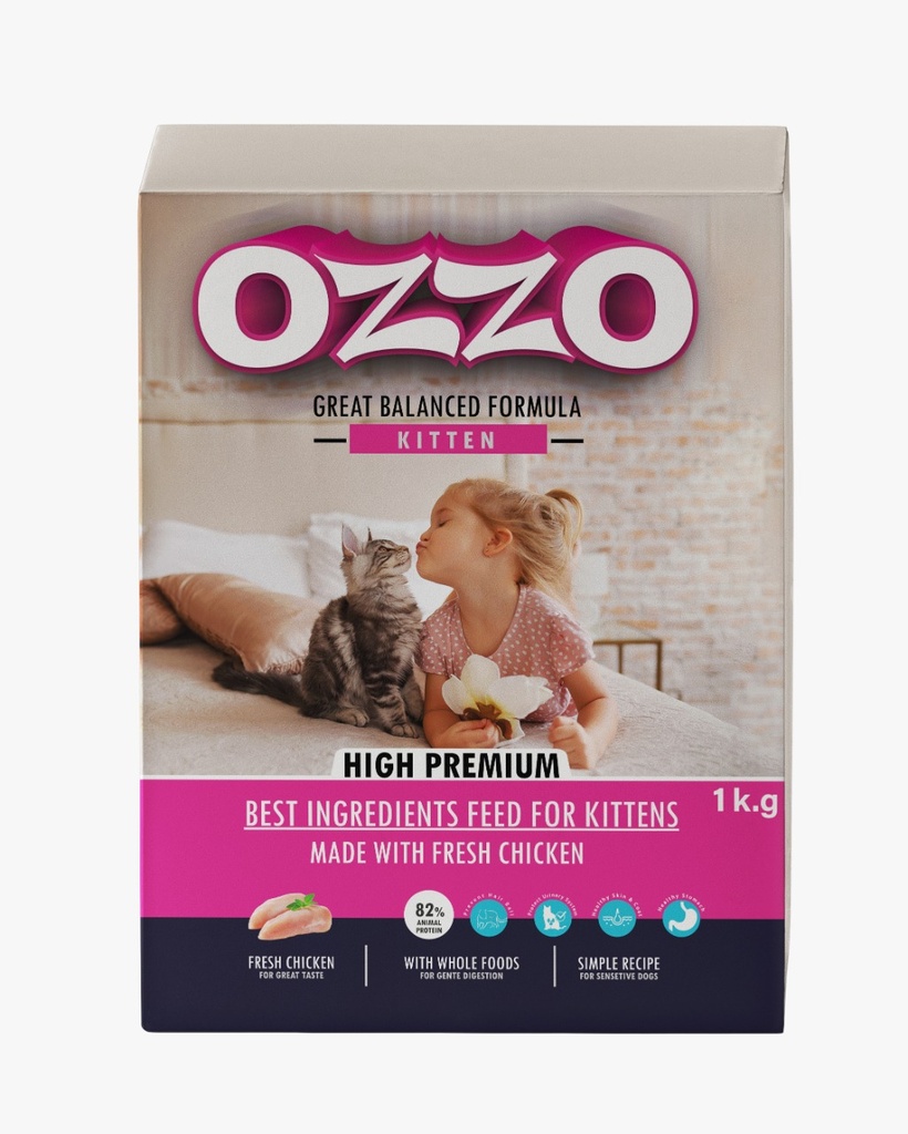 OZZO High Premium Kitten Dry Food With Fresh Chicken 1 Kg
