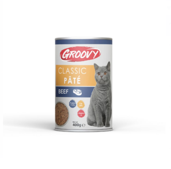 Groovy Classic Pate Adult Cat Wet Food Cans 400 g