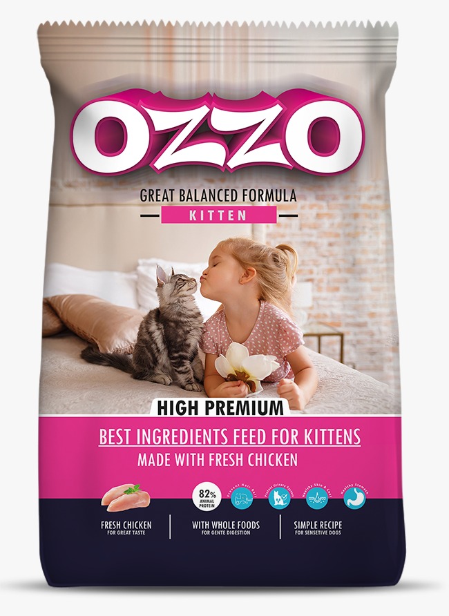 OZZO High Premium Kitten Dry Food With Fresh Chicken 4 Kg