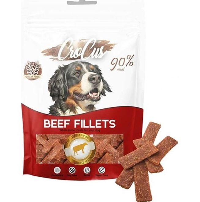 Crocus Beef Fillets Dog Treats 80 g