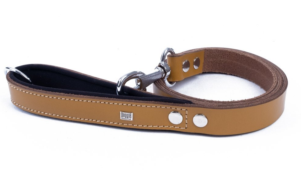 Doggie Comfort Leather Leash (2.5x120cm)