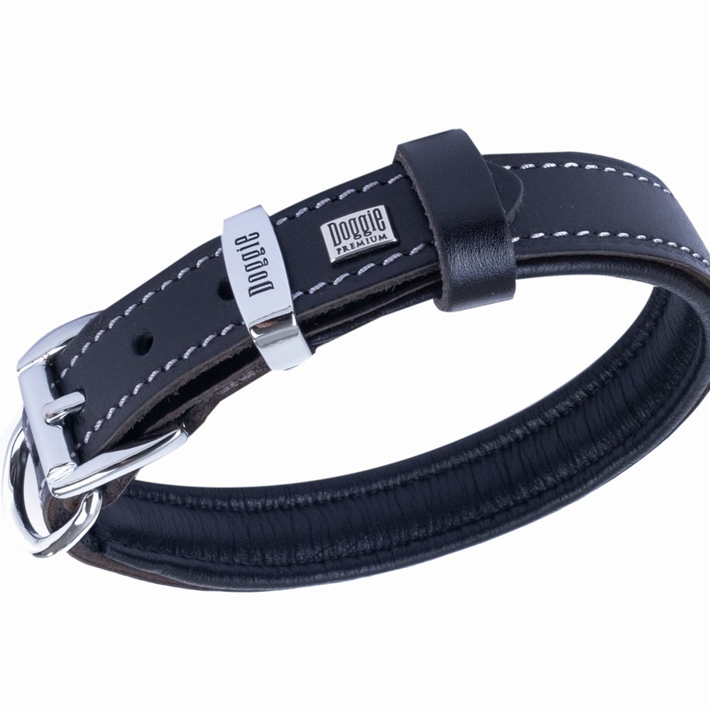 Doggie First Class Leather Collar (2x35-40cm)