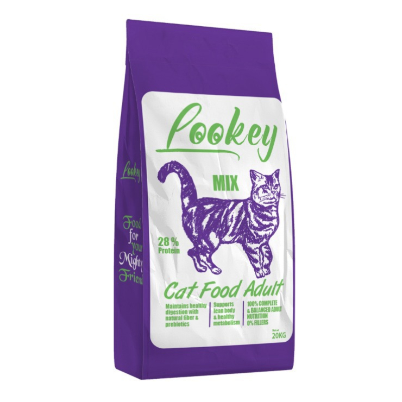 Lookey Mix Adult Cat Dry Food 20 kg + 1Kg Free