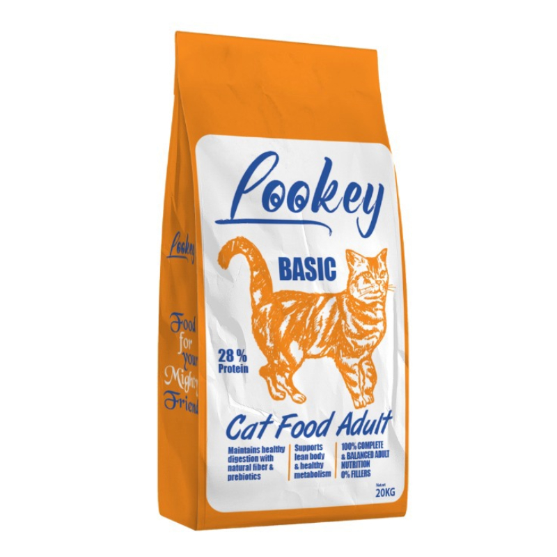 Lookey Basic Adult Cat Dry Food 20 kg + 1Kg Free