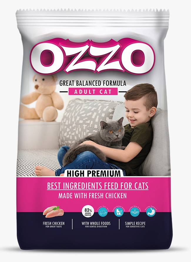 OZZO High Premium Adult Cat Dry Food With Fresh Chicken 