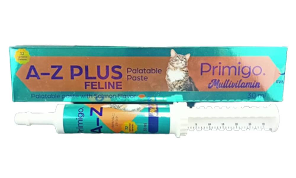 Primigo Multivitamin A–Z Plus Feline Palatable Paste With Salmon Flavor 30 ml For Cats