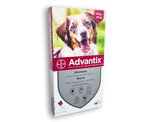 [8137] 1 Dose x Advantix for dogs and puppies over 10kg to 25kg 