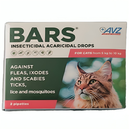 [3783] BARS® Insecticidal Drops For Cats From 5Kg To 10Kg (1 Pipette)