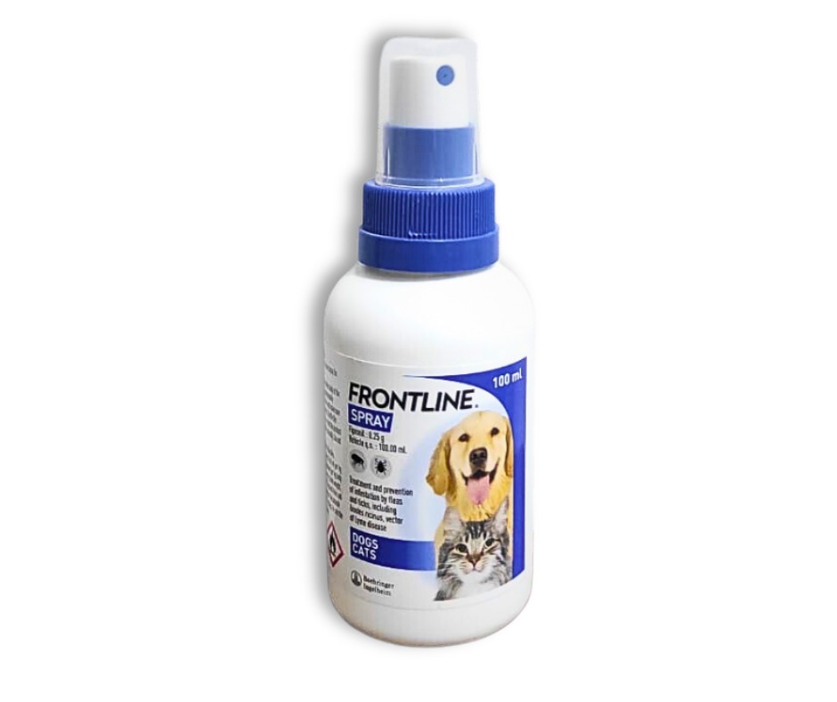 Frontline Fleas Ticks Spray for Dogs and Cats 100ml PetsEgypt