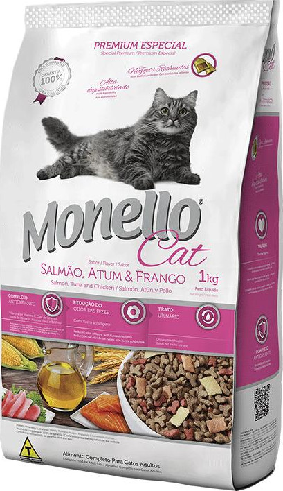 Monello Adult Cat Dry Food Salmon Tuna Chicken 1 Kg