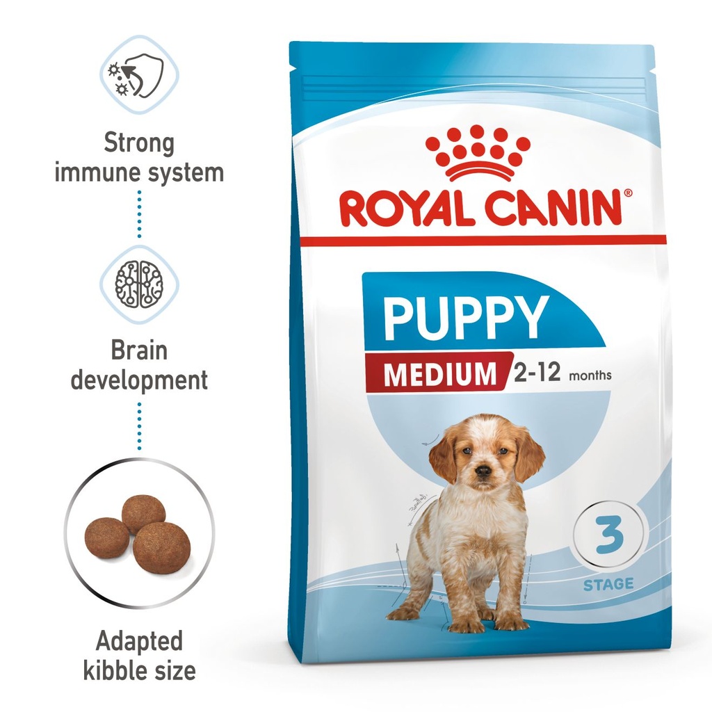 Koning Lear Bereiken Opgewonden zijn Royal Canin Medium Puppy Dry Food 4kg | PetsEgypt.com