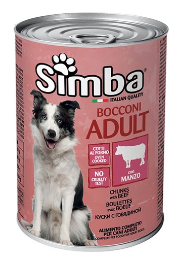 [9010] SIMBA Chunks With Meat Dog Wet Food 415g
