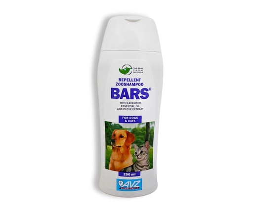 [3838] Expiry 6-2025 Bars Anti-Fleas & Ticks Shampoo For Dogs & Cats 250 ml