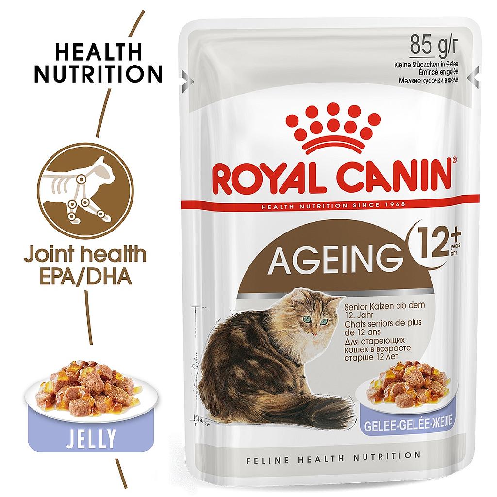 Royal canin AGEING +12  JELLY-GELATINA-GELE 85g