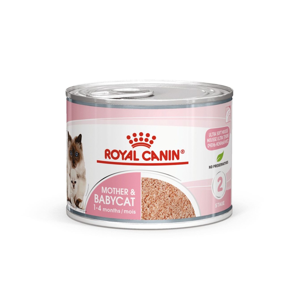 Royal canin  Mother and Babycat Ultra Soft Mousse Cans 195g