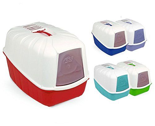 [0654]  Komoda Cat Litter Box with Roof and Flap + Filter 54X39X40 cm Different Colours 