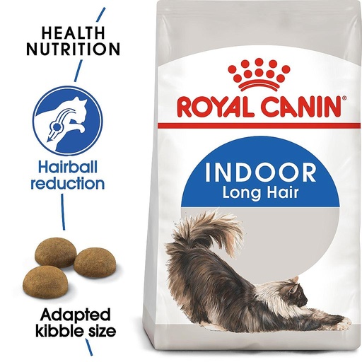 [9382] Royal Canin Indoor Long Hair Adult Dry Cat Food 2kg