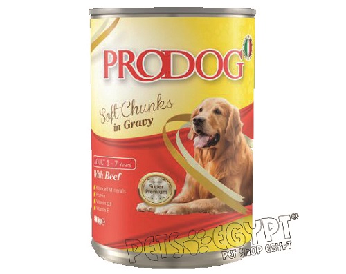 [3717] PRODOG Chunks in Gravy With Beef 415g