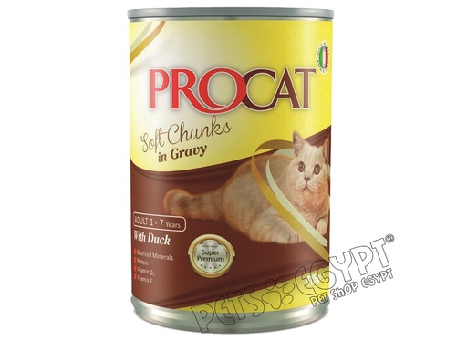 [3670] PROCAT Chunks in Gravy With Duck 415g