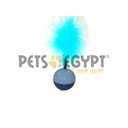 FM Ball toy for cats with Feather