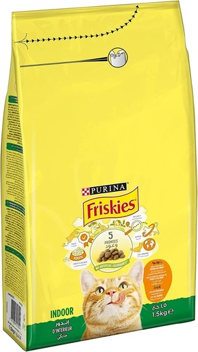 [3204] Purina Friskies Indoor Cat Dry Food 1.5 kg