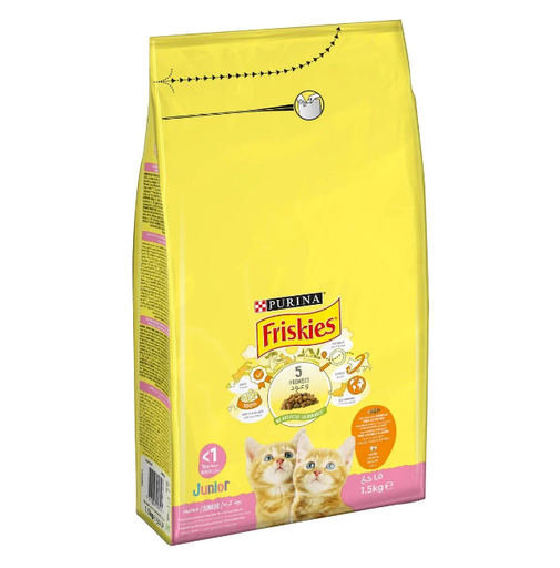 [3143] Purina Friskies Junior With Chicken & Milk Cat Dry Food 1.5 kg