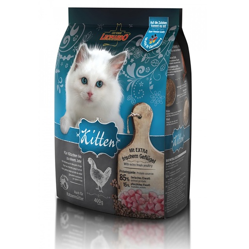 [8002] Leonardo Kitten Cat Dry Food 400 g
