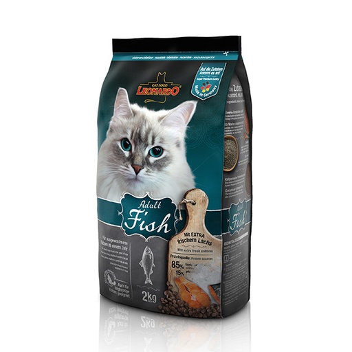 [8415] Leonardo Adult Fish Cat Dry Food 2 Kg 