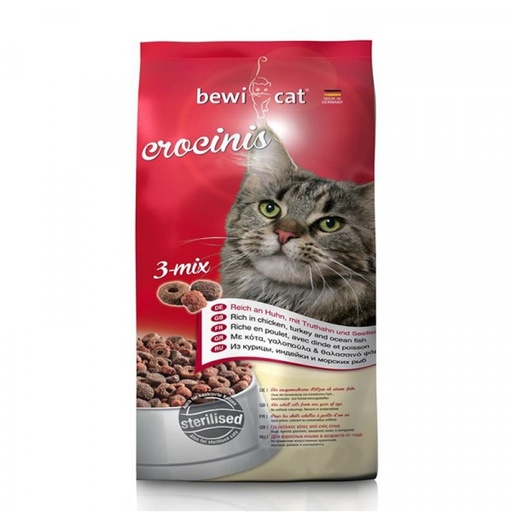 [1706] Bewi Cat food Crocinis 3-mix 1 Kg