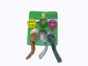 SHEP 6 Piece Trinket Set (Mice & Balls) Cat Toy