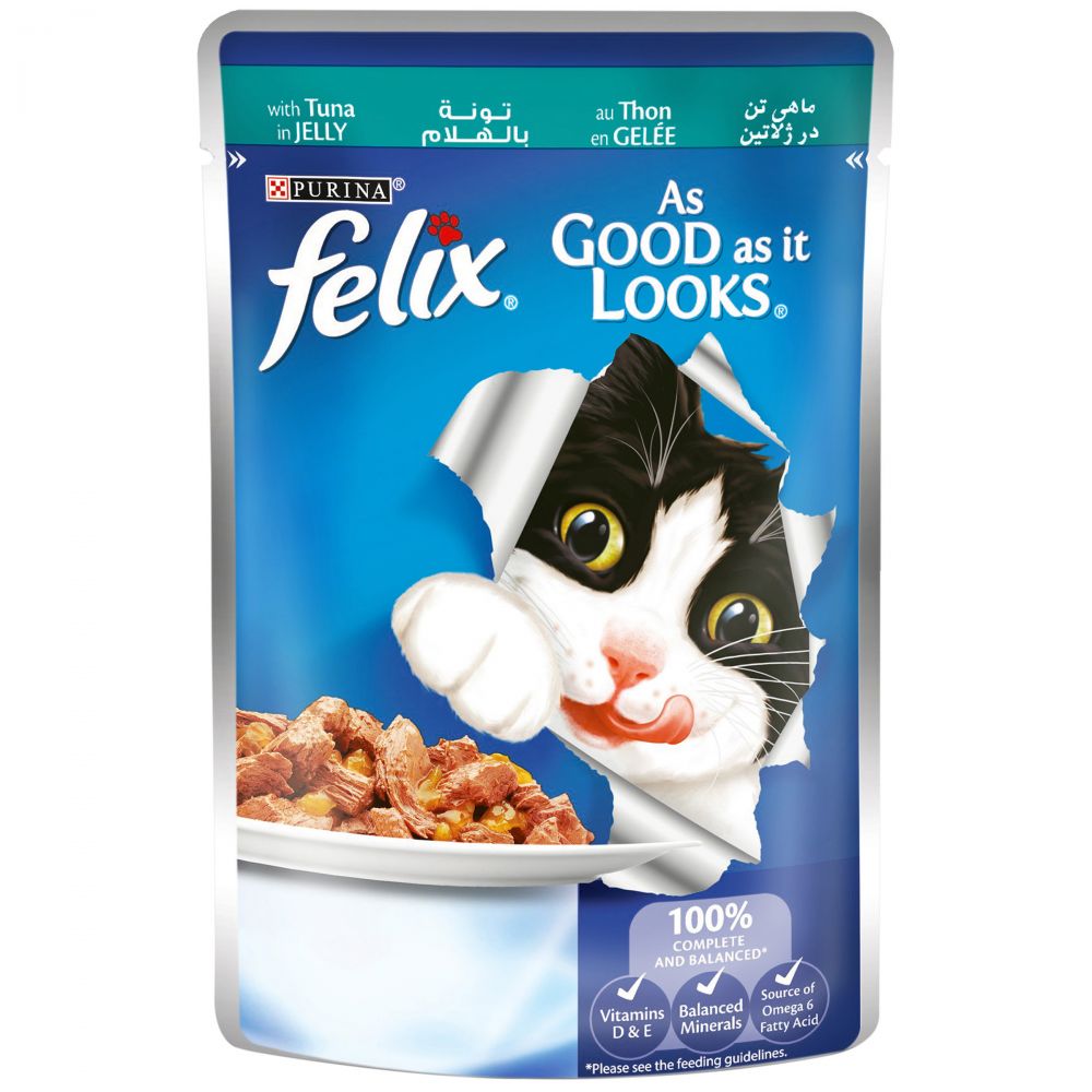 Purina Felix As Good as it Looks Wet Cat Food Pouch 100 g