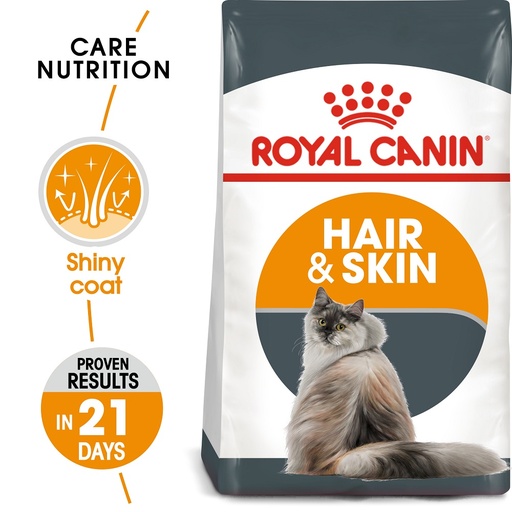 [1721] Royal Canin Hair & Skin Cat Dry Food 400 g