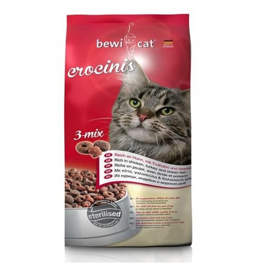 [1737] Bewi Cat food Crocinis 3-mix 10 Kg