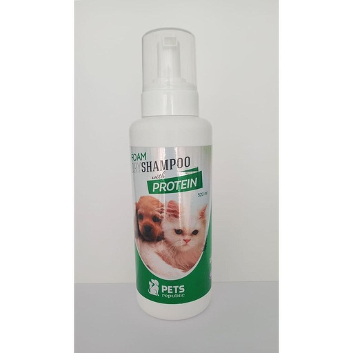 [1074] Pets Republic Foam Dry Shampoo with Protein 520 ml