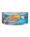 Purina Friskies Shreds with Ocean Whitefish & Tuna in Sauce Wet Cat Food 156 g