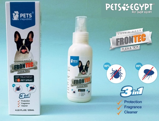 [1337] Pets Republic Frontec Flea & Tick Spray 125 ml