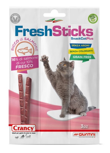 [8525] Crancy Fresh Sticks for Cats - Rich in Salmon 15 g