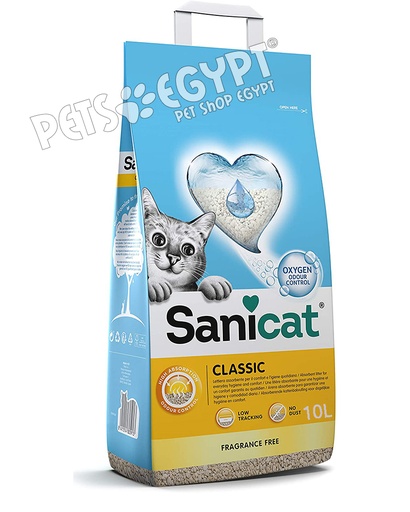 [5906] Sanicat Classic Fragrance Free Cat Litter 10L