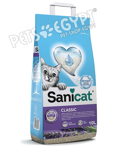 [5937] Sanicat Classic Lavander Scented Cat Litter 10L