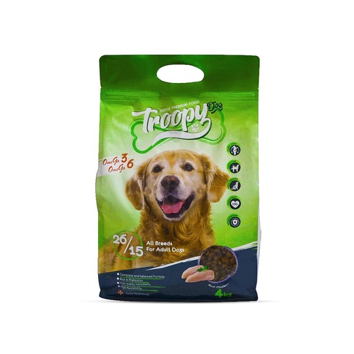 [1025] Troopy Dry Food For Adult Dogs - All Breeds 4Kg