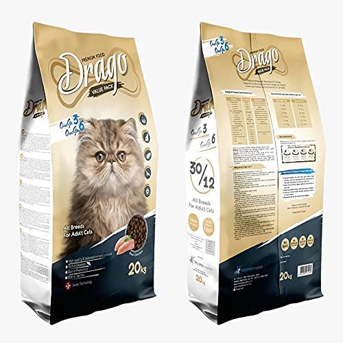 [1469] Drago Dry Food For Adult Cats - All Breeds 20 Kg