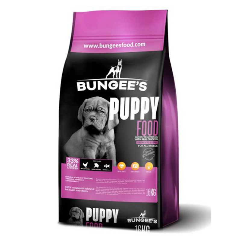 Bungee Dry Food For Puppies - All Breeds 16 kg