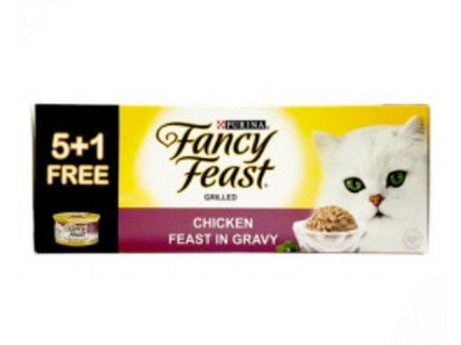 [9299] Purina Fancy Feast Grilled Chicken in Gravy 85g ( 5 + 1 Free )