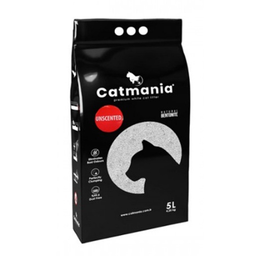 [4106] Catmania Cat Litter Clumping - Unscented 5 L