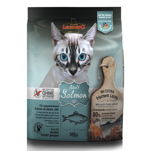 [8705] Leonardo Adult Salmon Grain Free Cat Dry Food 300 g