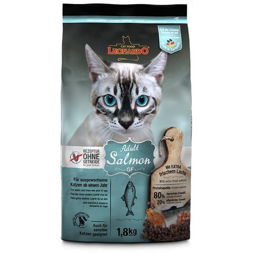 [8712] Leonardo Adult Salmon Grain Free Cat Dry Food 1.8 Kg