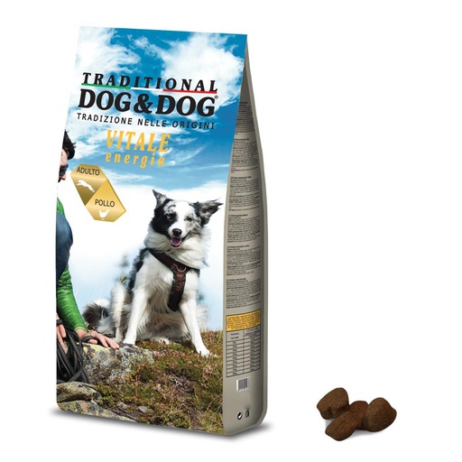 [5198] Traditional Dog & Dog Vitale Energia Adult Dog Food With Chicken 10Kg
