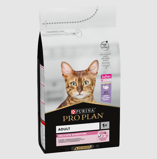 [6509] Purina Pro Plan Adult Cat Delicate Digestion Rich in Turkey 10 Kg